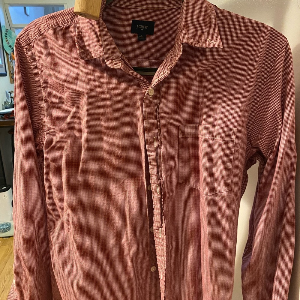 J CREW BUTTON DOWN SIZE SMALL PINK/SALMON